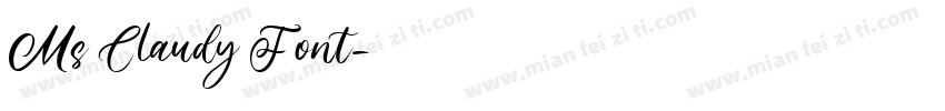 Ms Claudy Font字体转换